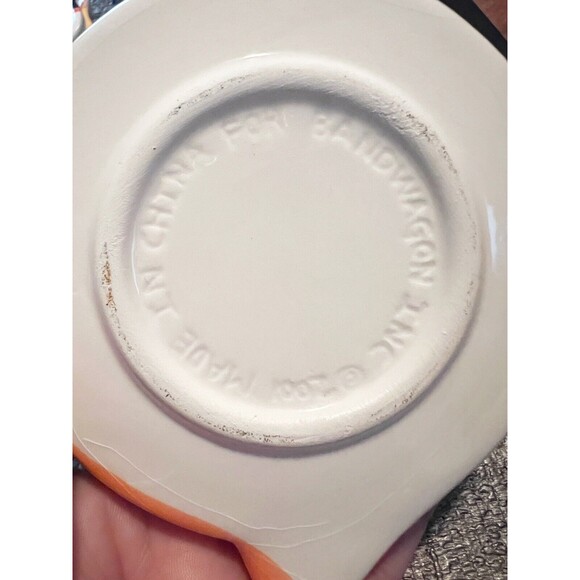 Kitty Cat Coasters Trinket Plate 2001 Bandwagon Ceramic Set of 5 - Picture 8 of 8